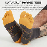 Sunew Five Finger Socks Women, Viscose Made from Viscose Odor Free Breathable Mesh Crew Five Finger Toe Socks for Running Walking Athletic Grey+Yellow 3 Pairs Small