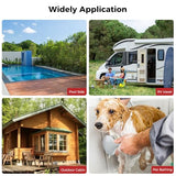 CAMPLUX Tankless Water Heater - 2.64GPM Portable Propane Heater for Off Grid, Camping, Outdoor Shower - 68,000 BTU - BW264B - Black