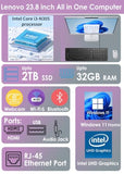 Lenovo 2026 24" FHD All-in-One Desktop Computer 16GB RAM 1TB PCIe SSD
