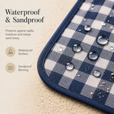 Custom Empire Shop Personalized Extra Large Picnic Blanket - Customized Outdoor Beach Blanket Waterproof Sandproof Portable Blankets - Foldable and Lightweight Mat for Camping, Park, Hiking, Patio