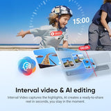 Insta360 GO 3S - 128 GB Family Bundle White 4K Tiny Portable Vlogging Camera