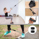 WIKDAY Exercise Resistance Bands with Handles for Working Out 200lbs Workout Bands Set with Door Anchor for Man Physical Therapy, Yoga, Pilates, Gray