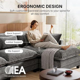 Amada 110.6" Modular Sectional Sofa, U Shaped Cloud Sectional Couch