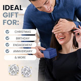 The Diamond Channel CERTIFIED 1 to 6 Carat LAB GROWN Solitaire Diamond Stud Earrings