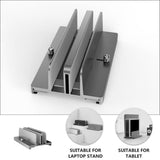 NUOBESTY Vertical Laptop Stand Aluminum Alloy Desk Holder Adjustable Width