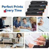 202X Toner Cartridge Compatible for HP CF500X 202A M281fdw M254dw 4-Pack