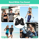 RKV86 Rucking Vest for Men and Women with Detachable Zipper Pockets Weighted Vest for Walking, Strength, Training, Running (12lbs)