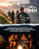 AFIFR Outdoor Bluetooth Speaker, 160W Loud Bass! Rugged, IP67 Waterproof, 24H Playtime with Lights, Wireless TWS Pairing Portable Speakers for Party, Outsides, Travel, Beach, Garage (Black)