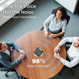 COOLPO Conference Speaker and Microphone, Protable USB C & Bluetooth Speakerphone for Computer, Laptop Speakers with mic, 360° Voice Pickup