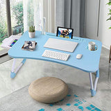 Portable Bed Desk for Laptop, Computer Tray with Cup Holder Notebook Stand Reading Holder for Couch Floor
