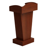 Portable Minimalist Wood Lectern - Adjustable Podium for Teachers & Conferences Open Storage Design Perfect for Presentations & Events