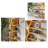 Wooden Bookshelf Floor Standing Bookcase Tree-Shaped Wall Display