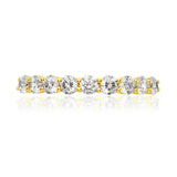 Oseew 0.35CT Lab Grown Diamond Wedding Band For womens Stackable Bands and Wedding Rings(yellow gold) Engraving text