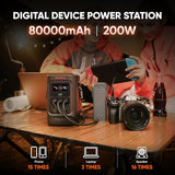 Jackery Explorer 240D Power Bank, 256Wh LiFePO4 Battery Portable Power Station, Charging Cable Included with 100W Soalr Panel
