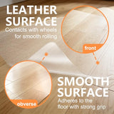 Clear Chair Mat for Hard Floors, Heavy Duty Anti-Slip Plastic Mats Wood/Tile Protector for Rolling Chair