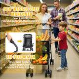 Detachable Baskets & 360°Swivel Wheels, Ultra-Light Frame, Lightweight Hand Cart 40 Gallon Large Capacity for Groceries
