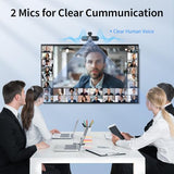 4K Webcam for PC - Ultra 4K HD, PDAF Autofocus, Dual Noise-Cancelling Mics, 73° FOV, Auto Light Correction, USB-A, Privacy Cover