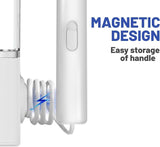 Water-Flosser-Teeth-Cleaner MAKJUNS Water Tank Dental Flosser with 10 Pressure Settings and 6 Tips IPX7 Waterproof(White)