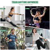 INDEPANDIA Wrist & Ankle Weights for Women and Men, 4lbs Pair Adjustable Silicone Weighted Bangles for Arm & Leg Workouts, Gradient Green
