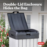 38‑Gallon Outdoor Trash Can – Resin Patio Garbage Bin with Locking Lid & Easy‑Clean