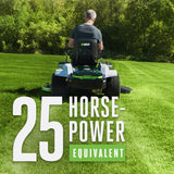 EGO Power+ Electric Riding Lawn Mower, 52" Deck with Zero Turn Radius, Includes (6) 56V 12.0Ah Batteries and Charger