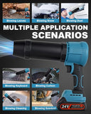 Cordless Leaf Blower, 24V Electric Handheld Leaf Blower with Battery and Charger, Lightweight Powered Blowers for Lawn Care,Yard, Blowing Leaves, Dust, Snow (2, Battery)