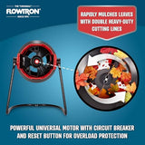 Flowtron Electric Leaf Mulcher & Shredder | Portable Garden Grinder & Chipper for Wet/Dry Leaves, Grass & Pine Needles | Freestanding, Upto 30:1 Mulch Ratio, Adjustable Coarseness