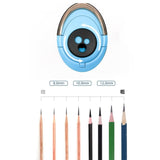 NSUQOA 3 Holes Spiral Pencil Sharpener Electric Adjustable