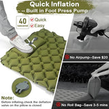 VALEHOWL 1.8 Pounds Ultralight Camping Sleeping Pad - R-Value 3.0 for 4 Seasons, Durable & 100% Waterproof Outdoor Air Mattress, Compact Sleeping Mat for Hiking, Backpacking, Travel