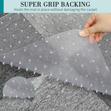 Office Chair Mat for Carpets, Clear Computer Desk Chair Mat for Low Carpeted Floors (30'' x 48'' Rectangle)