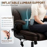 Hayelf Ergonomic Office Chair, PU Leather High Back Executive Chair