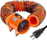 12 in Utility Blower Exhaust Fan with 32.8 ft Duct, 3500 r/min & 3500 CFM Heavy Duty Blower Fan, High Velocity Low Noise Extraction and Ventilation Fan for Ventilating Workshops, Confined Space