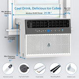 GarveeLife 6000 BTU U-Shaped Window Air Conditioner – 3-in-1 Quiet AC Unit, WiFi App Control, 6 Modes, 3 Fan Speeds, Energy Efficient Cooling for Up to 350 Sq.Ft, Bedroom, Office – With WiFi