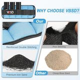 VBSD Adjustable Ankle Weights for Men Women, 10lb 1 Pair Leg Weight Straps, Weighted Ankle Weights Set, 1-5 lbs Each Ankle, 1 Pair 2-10 lbs, Blue