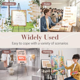 Easel Stand for Sign, 6 Pack Portable Easel for Painting, Foldable Black Metal Easel Display Stand Poster Holder