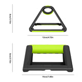 1 Pair of Push Up Bar, Anti-slip Pushup Handles for Floor Strength Training, Portable Calisthenics Bars for Home Fitness Training (GREEN)