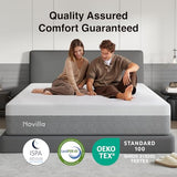 Novilla Bliss Mattress King Size, 14 Inch Gel King Memory Foam Mattress | Cooling Comfort & Pressure Relieving