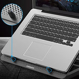 Steel Mesh Panel LED Fan Adjustable Speed Control 10 "-17" Laptop Cooling Pad, Cooling Bracket