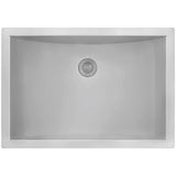 Ruvati 16 x 11 inch 16 Gauge Stainless Steel Bathroom Sink - Rectangular Bathroom Sink with Brushed Finish hides scratches, Easy-to-Clean Undermount Sinks - RVH6107