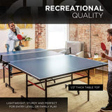 STIGA Advantage Lite Ping Pong Tables - 13, 15, 19, and 25mm Tabletops - Quickplay 10 Minute Assembly - Playback Mode - Recreational to Tournament Level, Blue