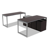 Alera ALELS593020ES Open Office 29-1/2 in. x 19-1/8 in. x 22-7/8 in. Low Storage Cabinet Credenza - Espresso Alera