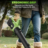 HOOMESUN Cordless Leaf Blower, 710CFM & 200MPH, 6-Speed Turbo Blower with 42V 6.0Ah Battery – Lightweight Electric Blower for Yard, Lawn, Dust & Snow Cleaning