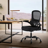 MINILIVE Mesh Office Chair, 300 lb Ergonomic Desk Chair with Flip Arms