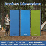 KingCamp Ultralight Camping Cot, Portable Folding Tent Camping Cot, 265 Lbs Heavy Duty Sleeping Cot with Pillow for Adults Outdoor Backpacking Travel Hiking, Blue/Black