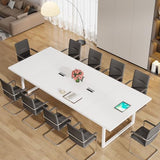 Tribesigns 8FT Conference Table Set of 2, Large Meeting Podcast Table