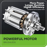 Greenworks 60V 700 CFM Brushless Leaf Blower, 5.0 Ah Battery and Rapid Charger