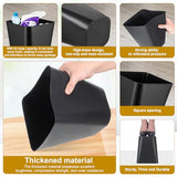 SHENLIU 9 Pack 2 Gallon Trash Can, Black Small Garbage Can Bulk Bathroom Trash Bin