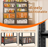 5 Tier Bookshelf, Tall Bookcase Shelf Storage Organizer, Modern Book Shelf for Bedroom