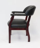 Boss Captain’s Chair In Black Vinyl