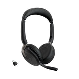 Jabra Evolve2 65 Flex Wireless Stereo Headset with Hybrid ANC, Black
